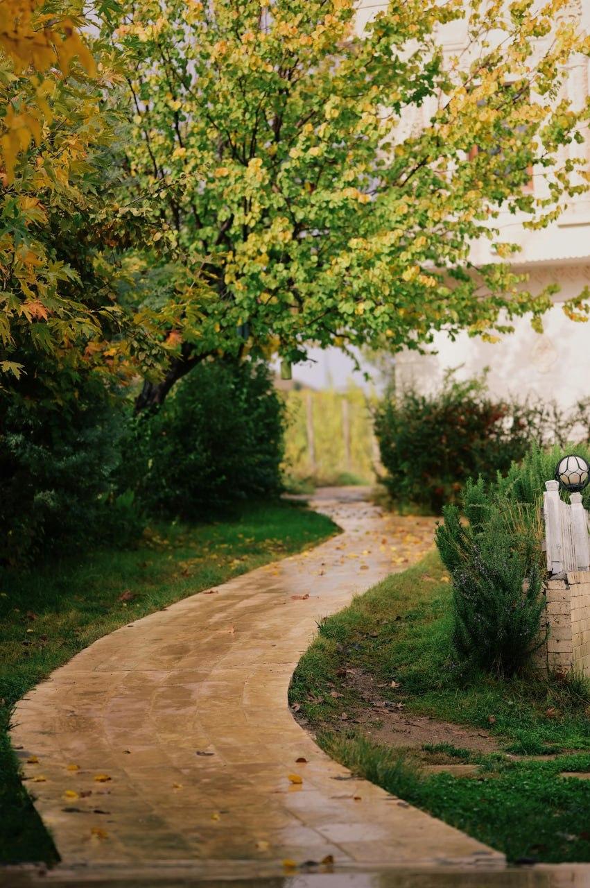 Decorative stamped concrete patio with stone pattern in Kansas City